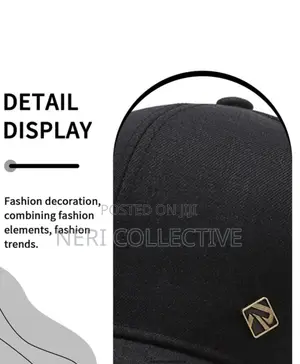 Minimalist Black Men’s Baseball Cap