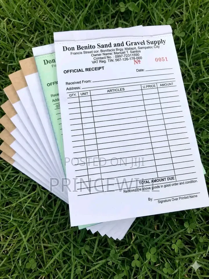 Invoice\Receipt Book Printing