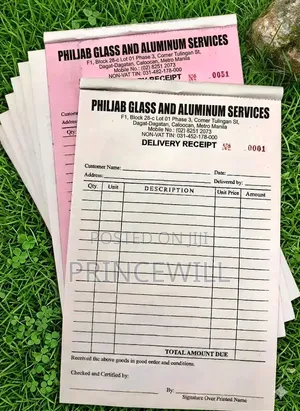 Invoice\Receipt Book Printing