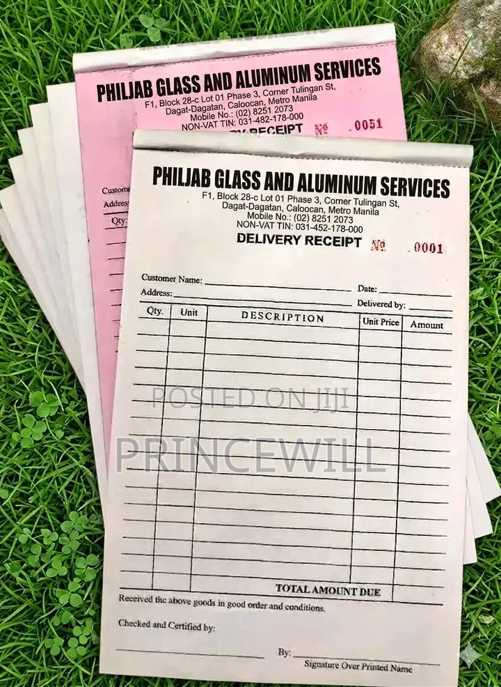 Invoice\Receipt Book Printing