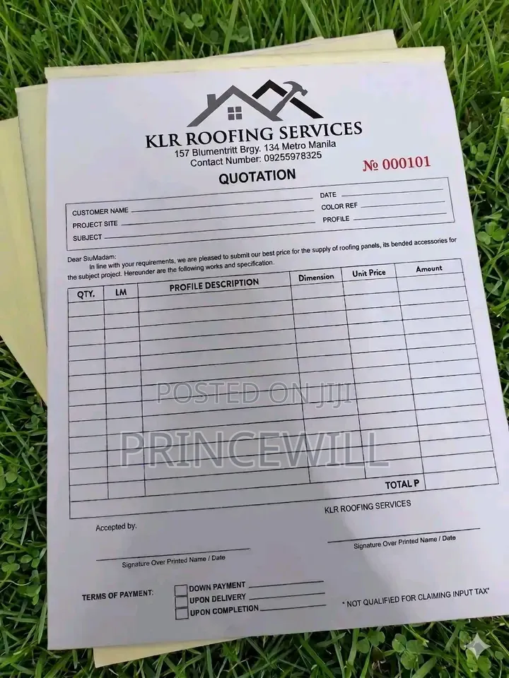 Invoice\Receipt Book Printing