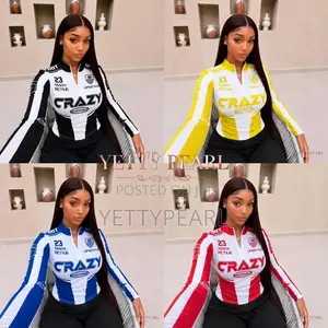 CRAZY Sporty Zip Top - 4 Colors - Women Streetwear Top - YETTY PEARL