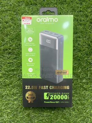 Original Oraimo PowerNova Q21 (20,000mAh) 22.5W Fast Charge Power Bank
