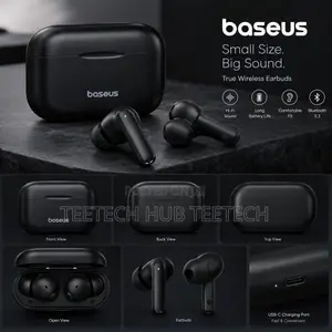 Baseus Bowie E17 True Wireless 
Bluetooth Earphone Cluster Black