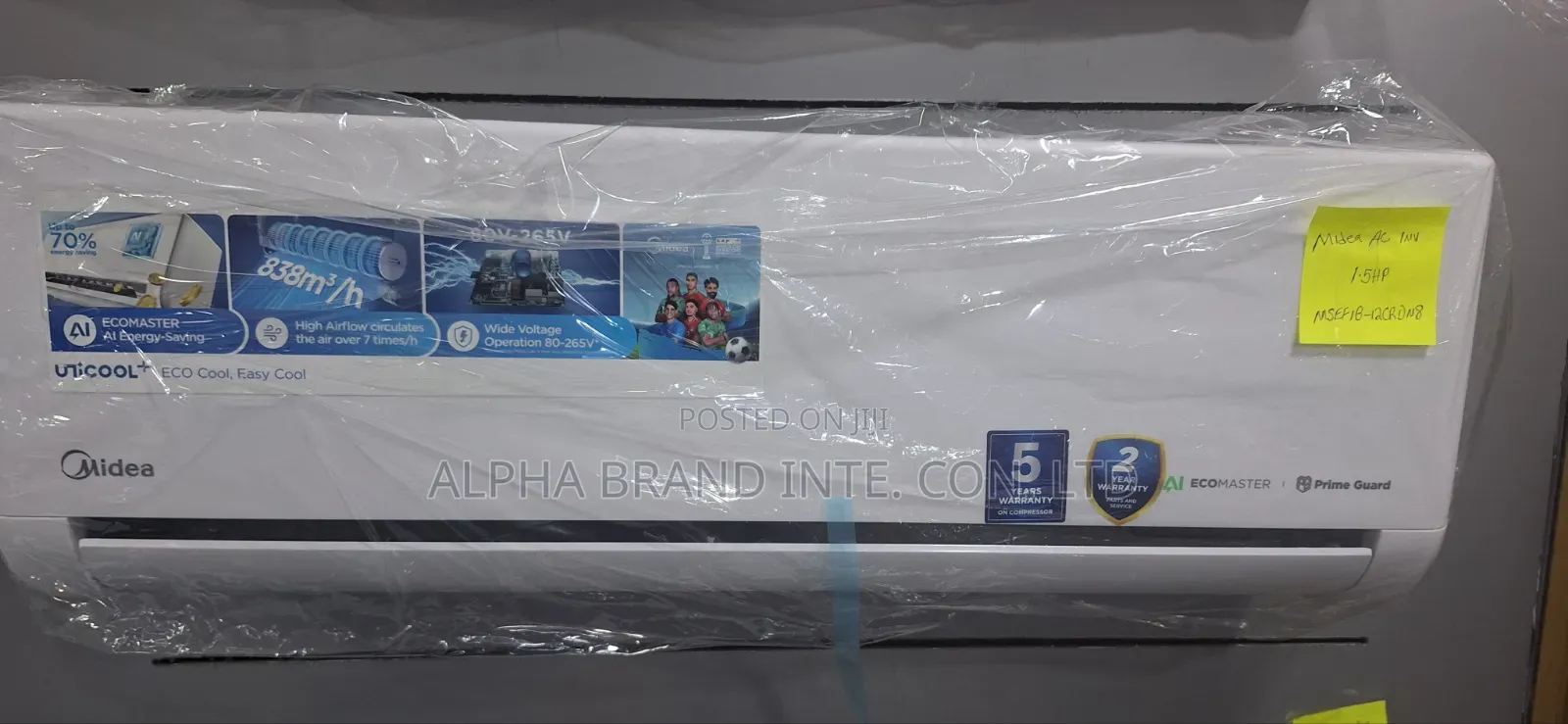 1.5hp Midea Inverter Air Conditioner