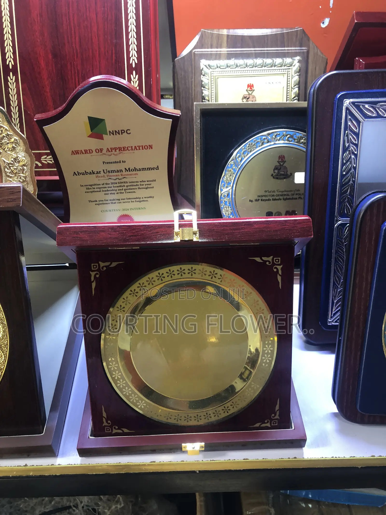 Awards and Plaque