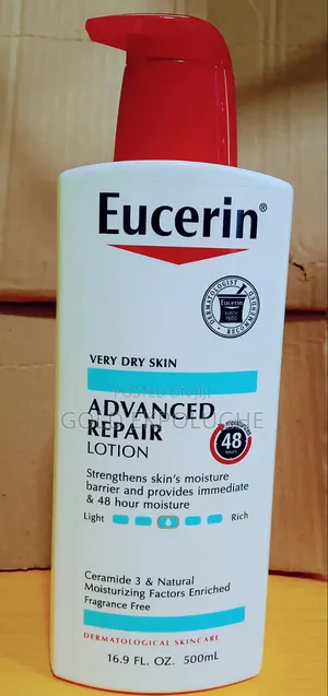 Eucerin Advanced Repair Lotion- For Dry and Rough Skin.
