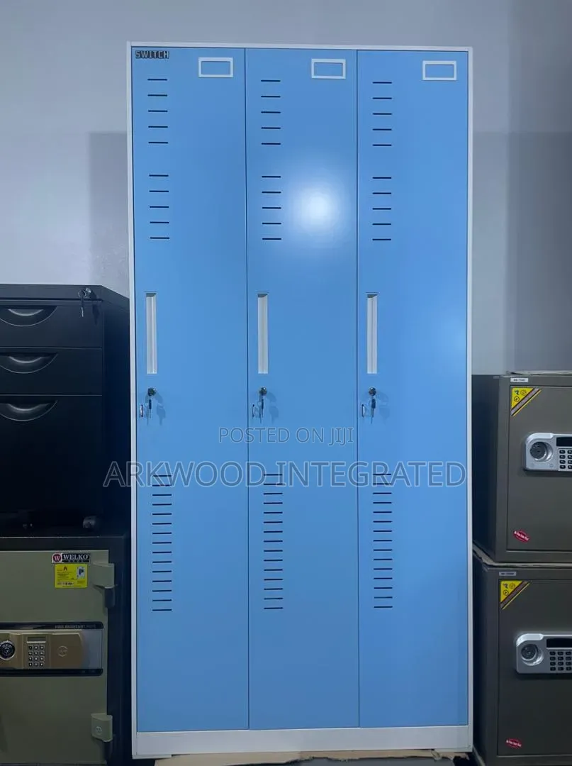 Metal Wardrobe 3 Doors