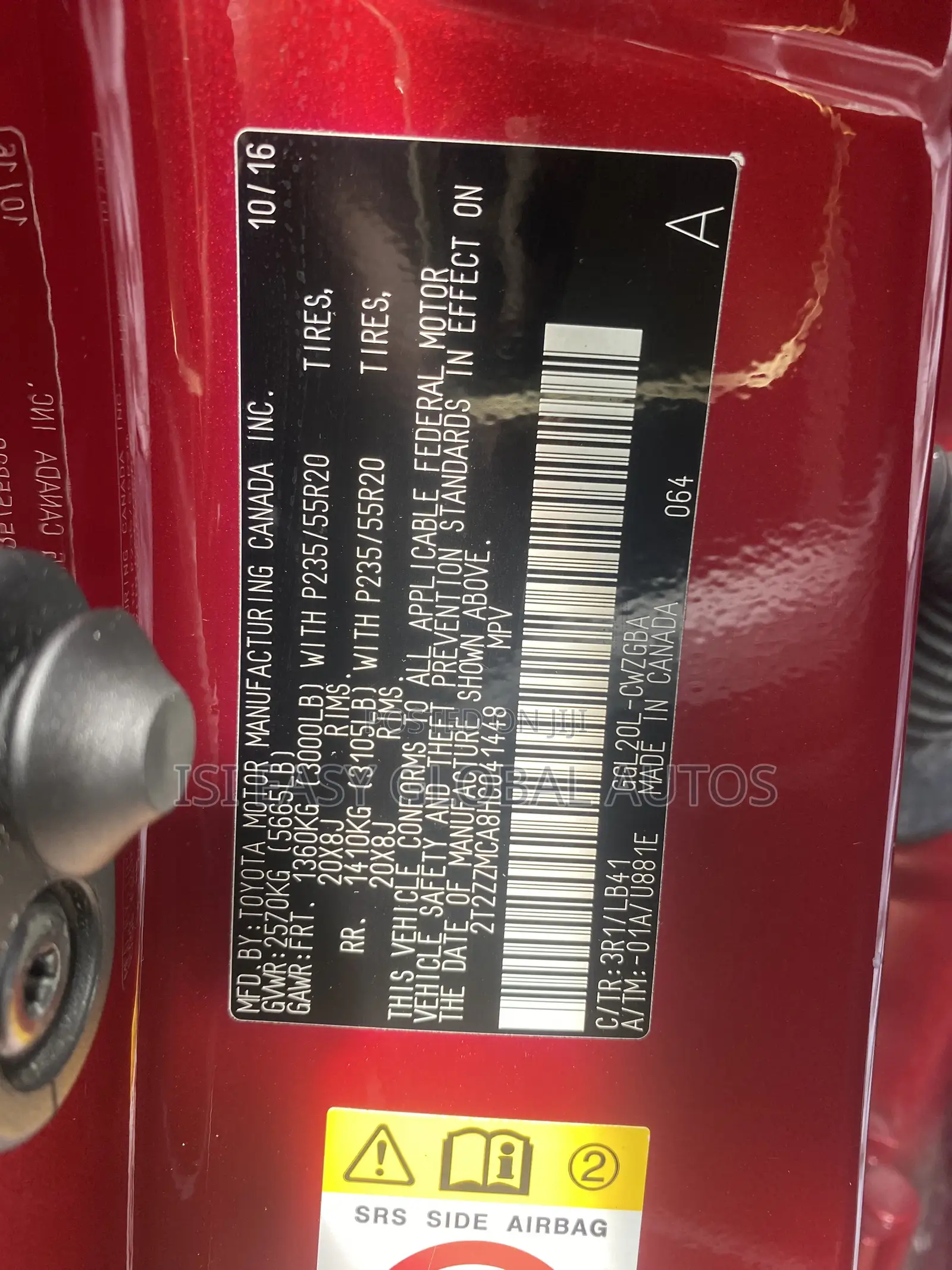Lexus RX 350 AWD 2017 Red