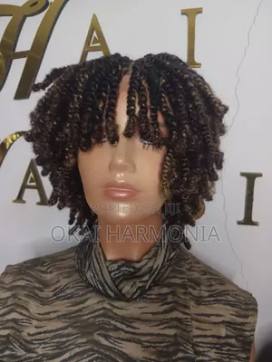 Short Kinky Fringe Wig