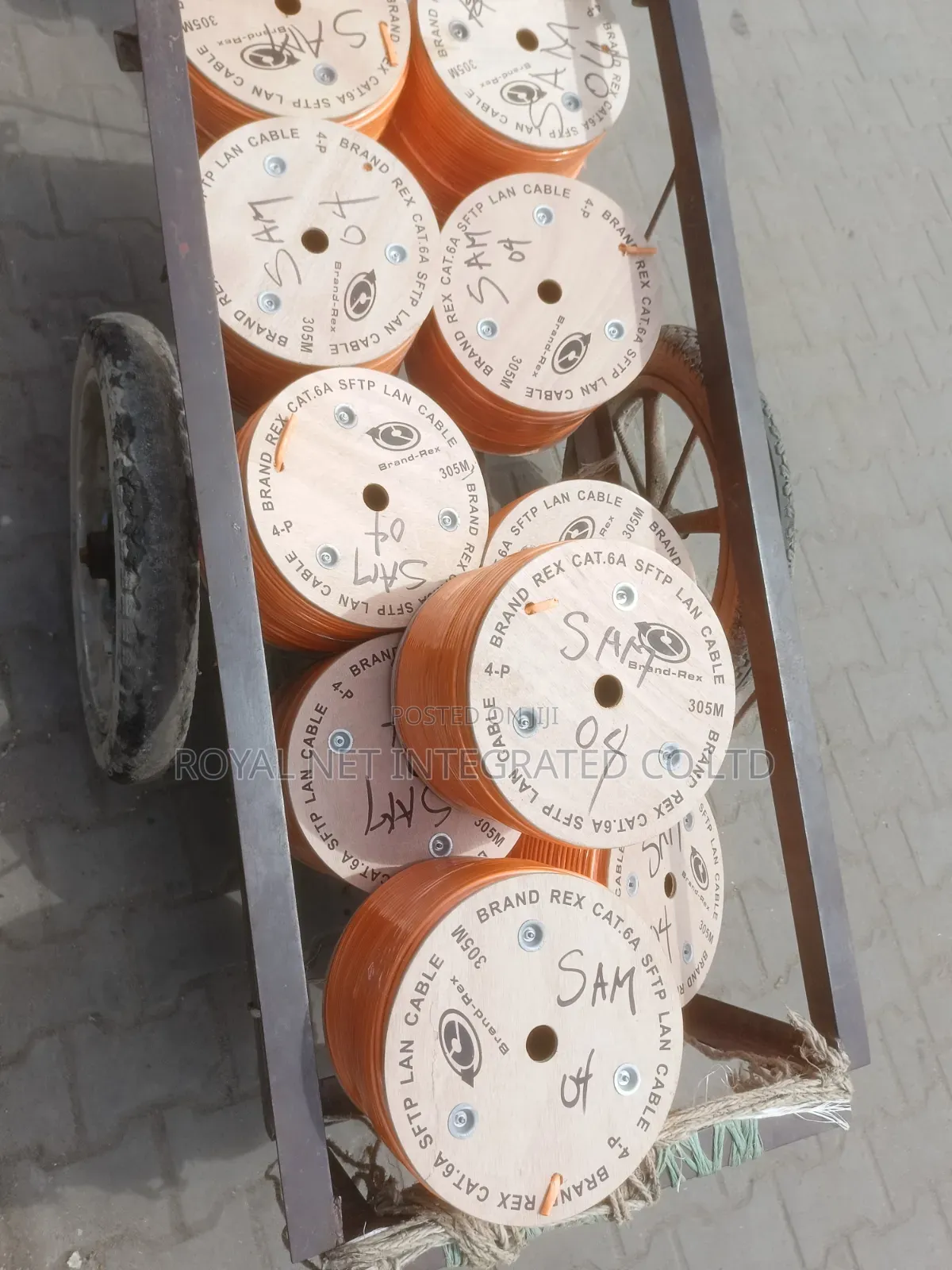 Cat6A SFTP Cables Network Cable 305m