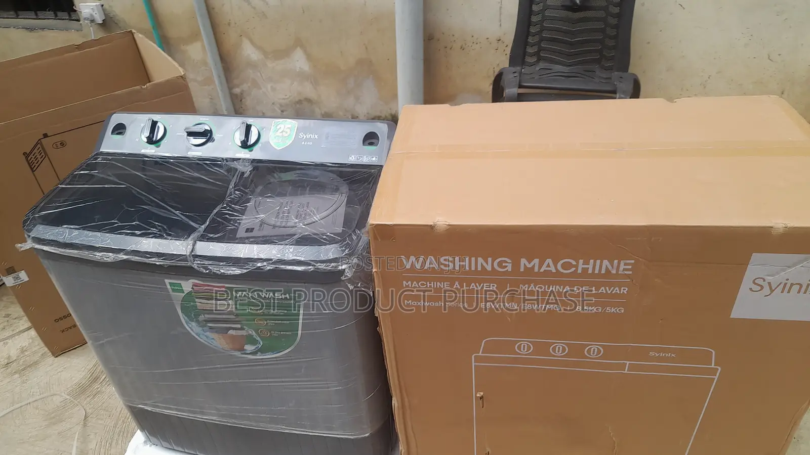 Syinix MaxiWash E8WTMG Series 8.5kg - 5kg Washing Machine