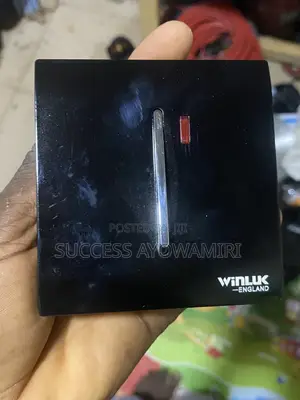 Winluk Slim Switch Black – Modern Wall Light Water Heater Switch