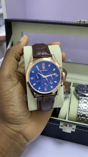 Poedagar Watch Brown Leather