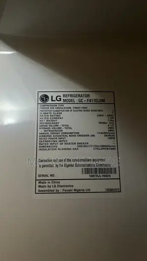 LG 411L Frost-Free Refrigerator With Water Dispenser