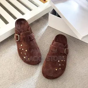 High Quality Studded Suede Birkenstock Mules
