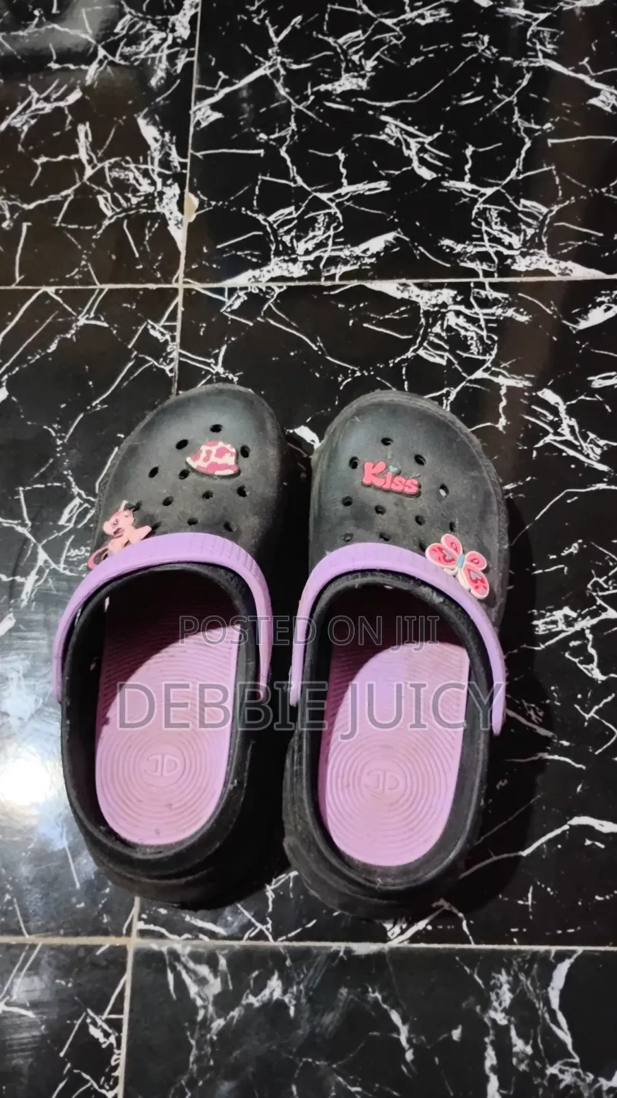 Black Rubber Garden Clogs