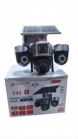 Skyvision T43 4-Lens 12mp Intelligent Solar PTZ Camera (4g Lte, )