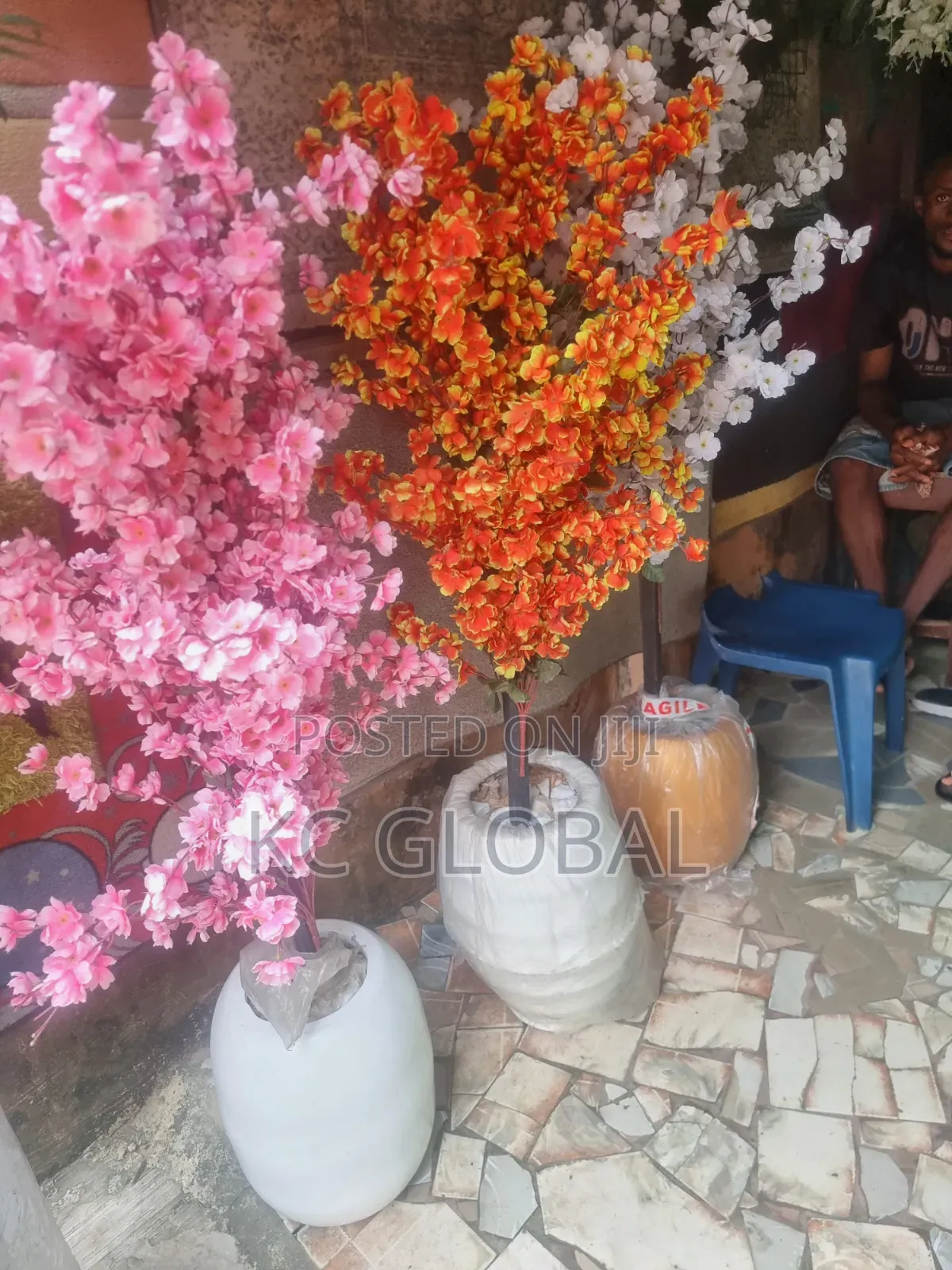 Rose Flower Tree and Vase Available