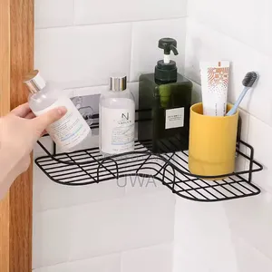 Stainless Metal Corner Shelf for Bathroom Kitchen