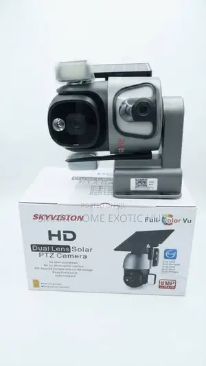 Skyvision Dual Lens 8MP Solar PTZ Security Camera (4G LTE)