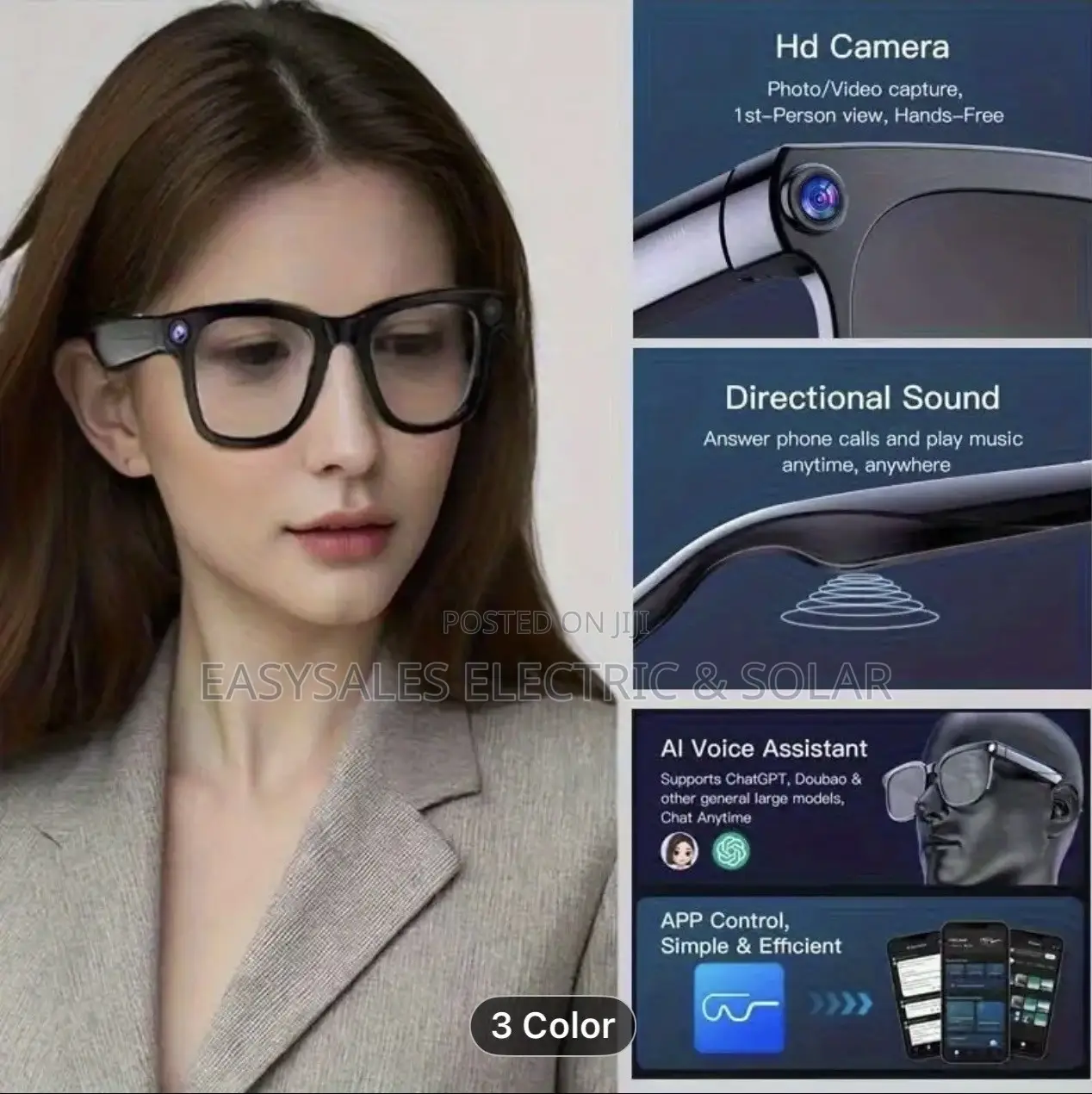 AI Smart Camera Glasses