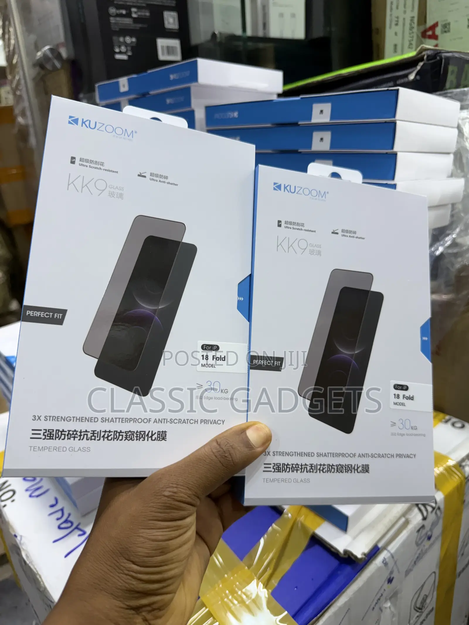 Kuzoom Kk9 Anti- Scratch Privacy Screen Protector for iPhone Duo