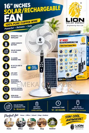 Solar Standing Fan