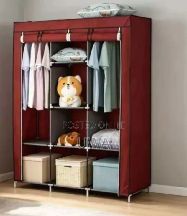 Portable Fabric Wardrobe Closet Large Multi-Compartment Storage