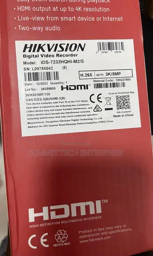 Hikvision 32ch DVR 5MP