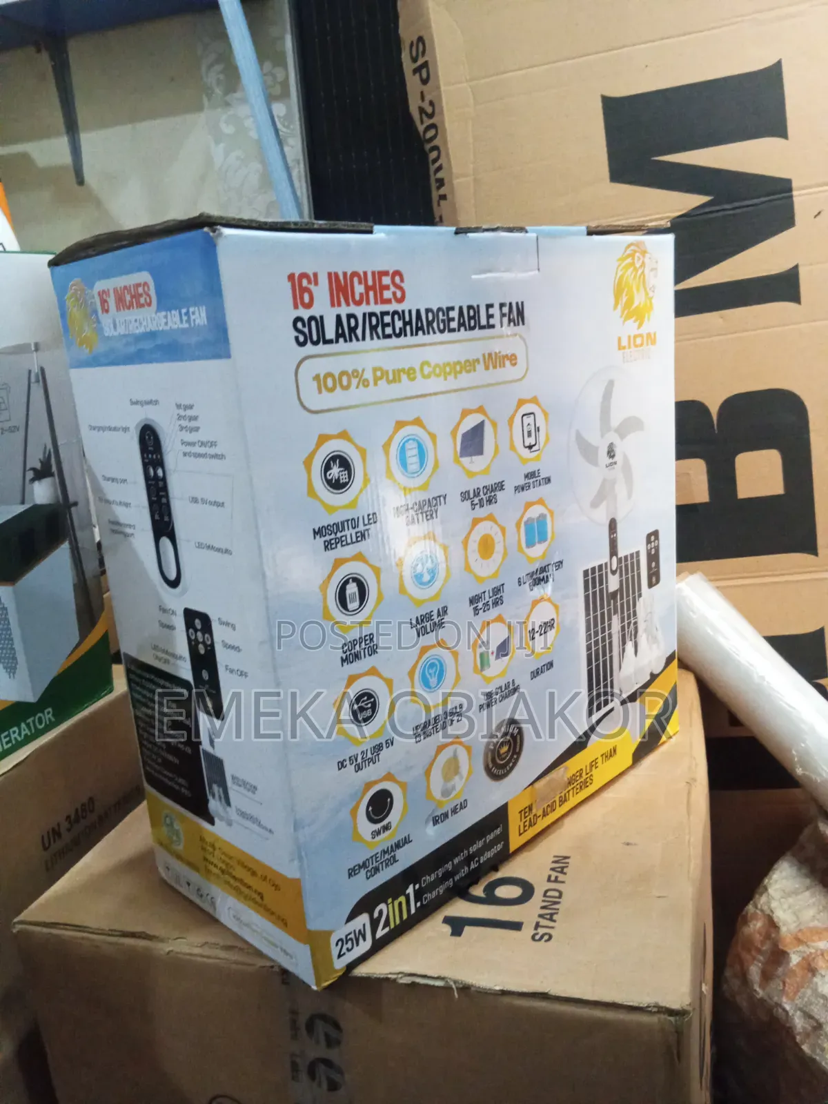 Solar Standing Fan