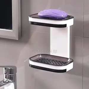 Double-Layer Wall-Mounted Soap Dish Holder (Punch-Free)