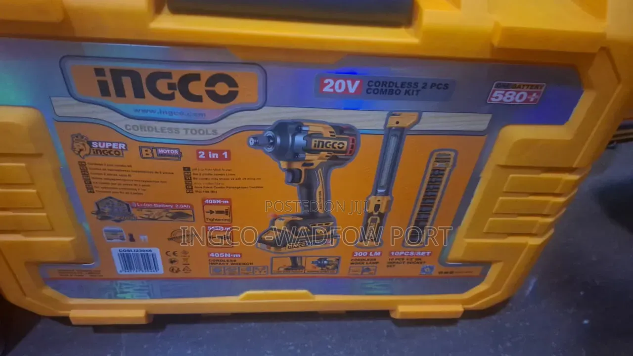 Ingco Cordless 2pcs Combo Kit