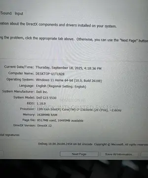 Laptop Dell G15 5530 16GB Intel Core i7 SSD 1T