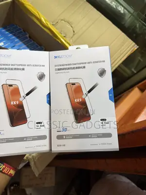 Kuzoom Anti- Scratch Clear Screen Protector for iPhone Duo