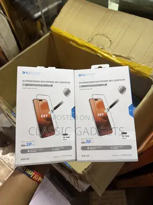 Kuzoom Anti- Scratch Clear Screen Protector for iPhone Duo