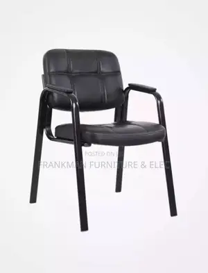 Padded Visitor Office Chair With Armrests