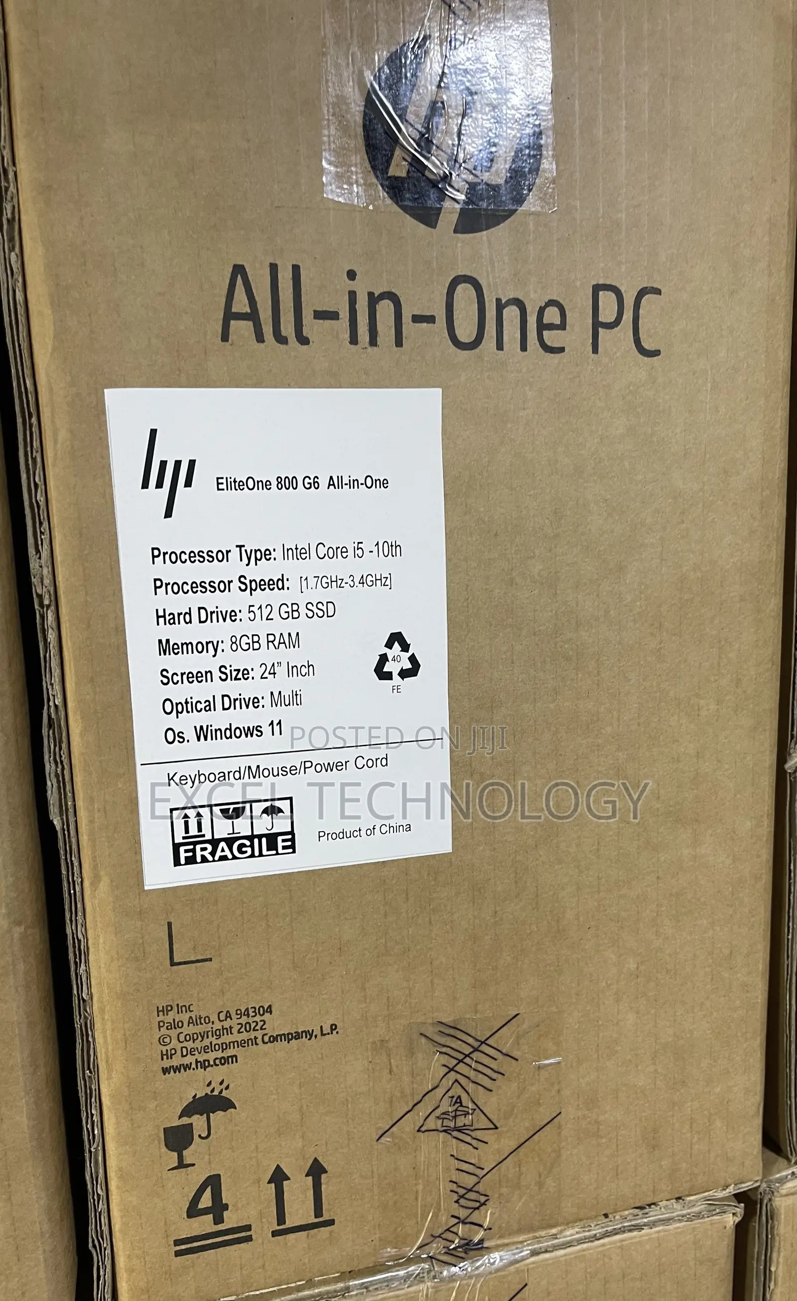 New Desktop Computer HP EliteOne 800 G6 8GB Intel Core i5 SSD 512GB