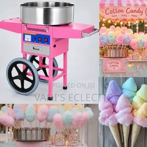 Heavy Duty Commercial 52 Gas Cotton Candy Machine With Mobile Cart