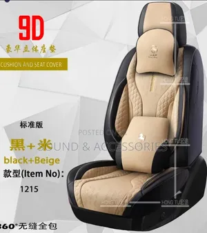 Car Luxury 11d Highquality Black+biege Full Universal Ht1215 Seatcover