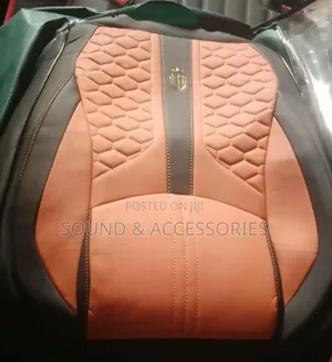 Car Luxury 11d Highquality Black+orange Full Universalht1419 Seatcover