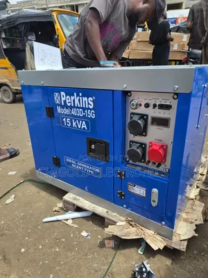 Original Perkins Diesel Generator 3 Phase 15 kVA Model 403d-15g