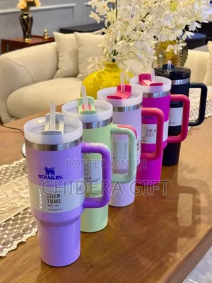 Stanley Insulated Tumbler Cup With Handle – Reusable Water Bottle