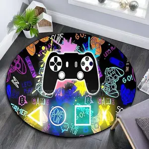 Round KAWS Inspired Area Rugs