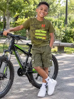 2 Set Army Colour Short and Top