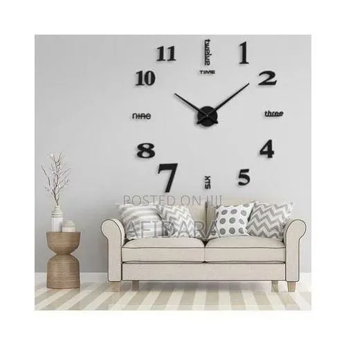 DIY Wall Clocks 3D Mirror Stickers Large Wall Clock Decor