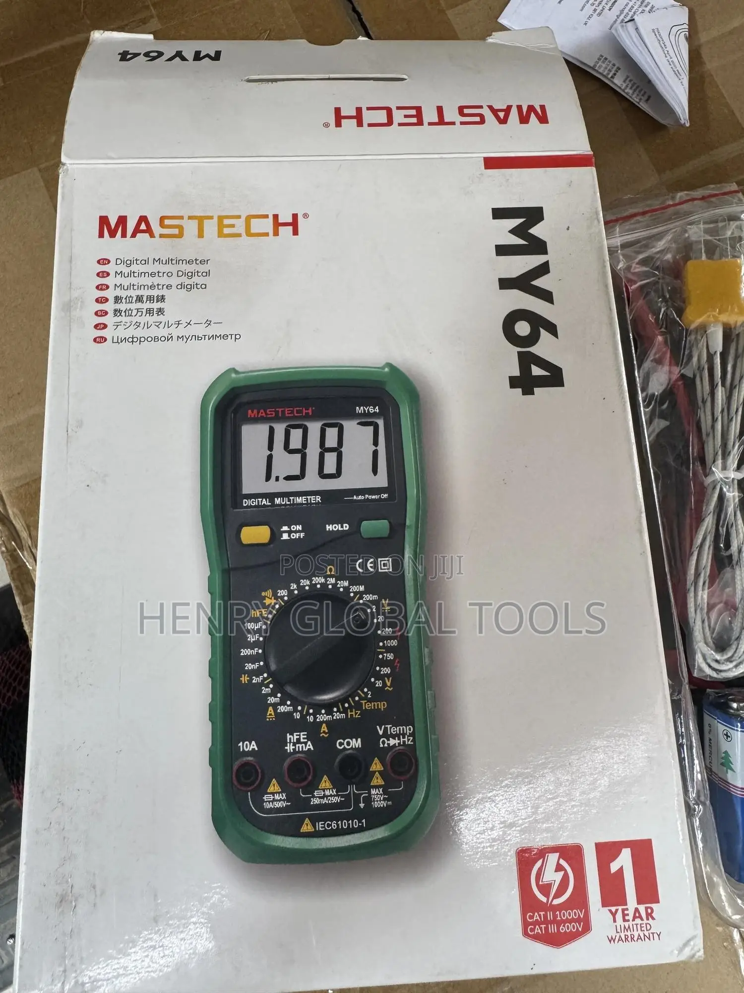 MASTERTECH MY64 Digital Multimeter – Professional Electrical Testing