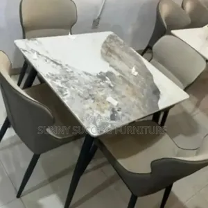 4 Seater Marble Top Dinning Table