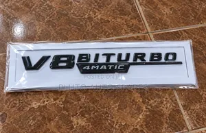 V8 Biturbo 4matic Emblem Badge Elevate Your Mercedes-Benz!
