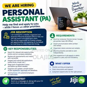 Personal Assistant Job (PA)